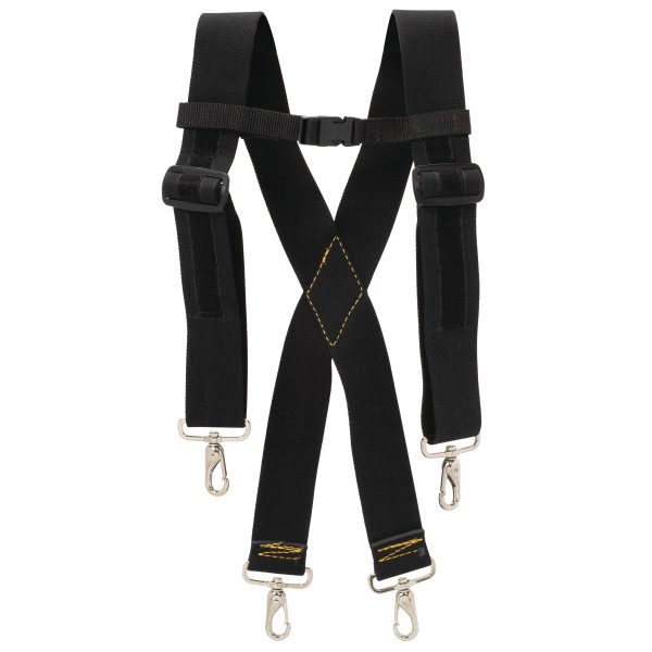 Weaver Arborist Elastic Suspenders, Black